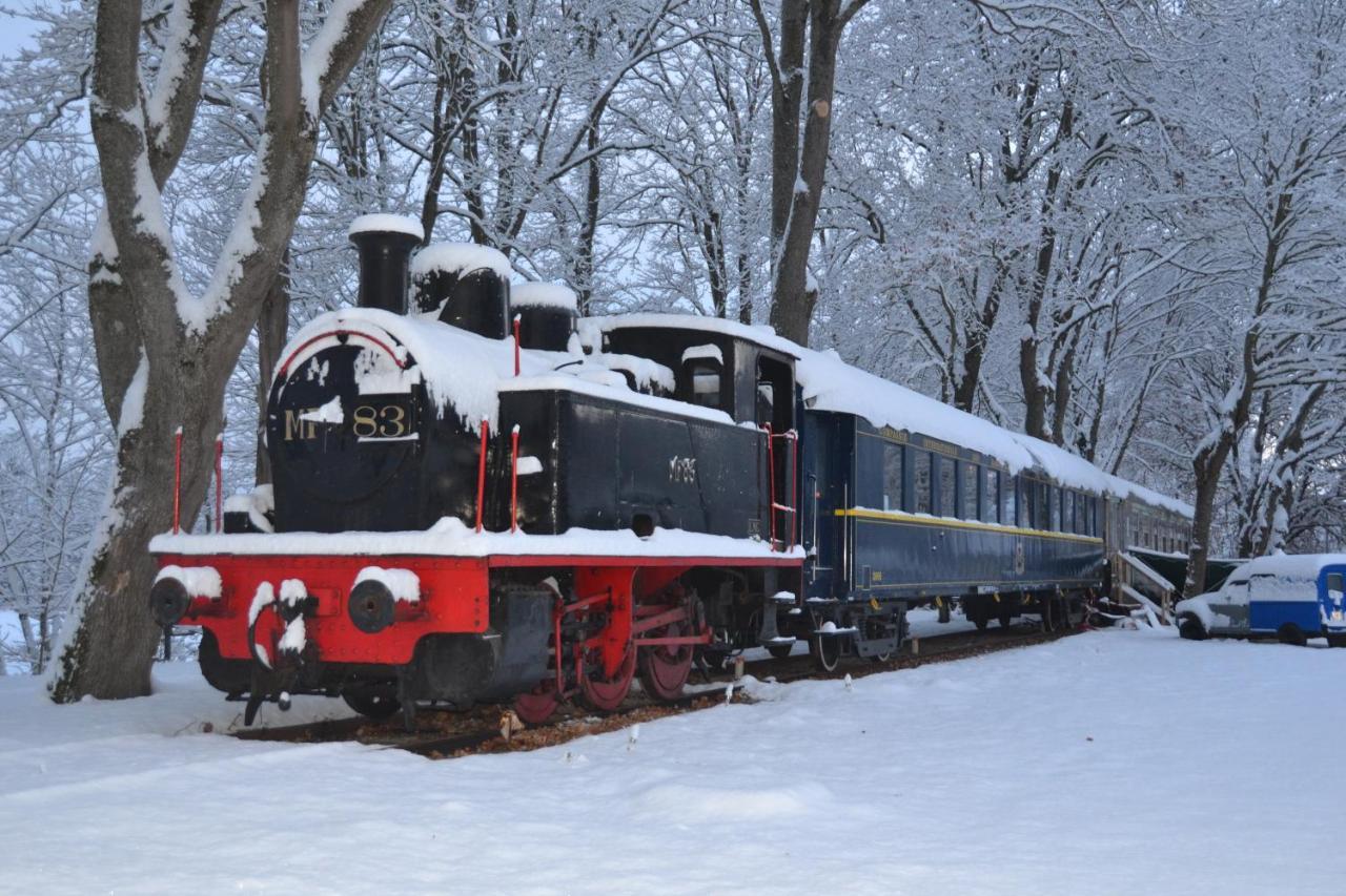 Отель Le Train Des Reves Dracy-Saint-Loup Экстерьер фото